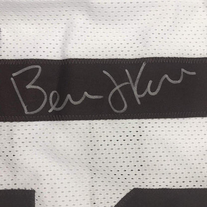 Autographed/Signed Bernie Kosar Cleveland White Football Jersey JSA COA