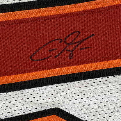 Framed Autographed/Signed Chris Godwin Tampa Bay Buccaneers White Football Jersey JSA COA