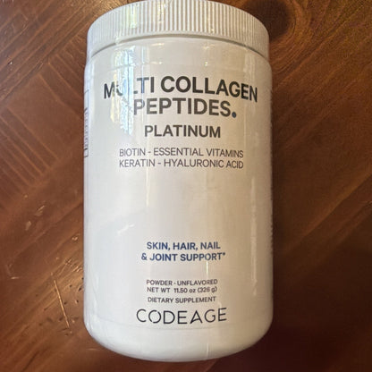 Codeage Multi Collagen for Women & Men Biotin 10000Mcg Keratin, Protein Powder BB 01/28