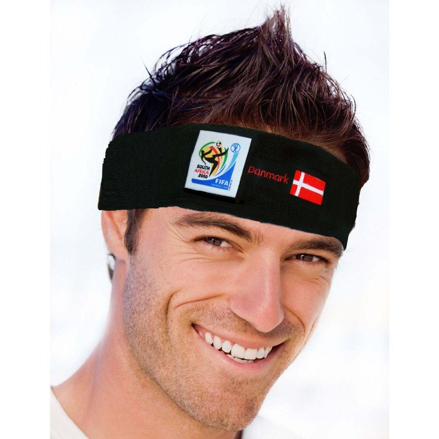 Denmark World Cup Soccer Headband – Official FIFA Licensed Retro Fan Gear
