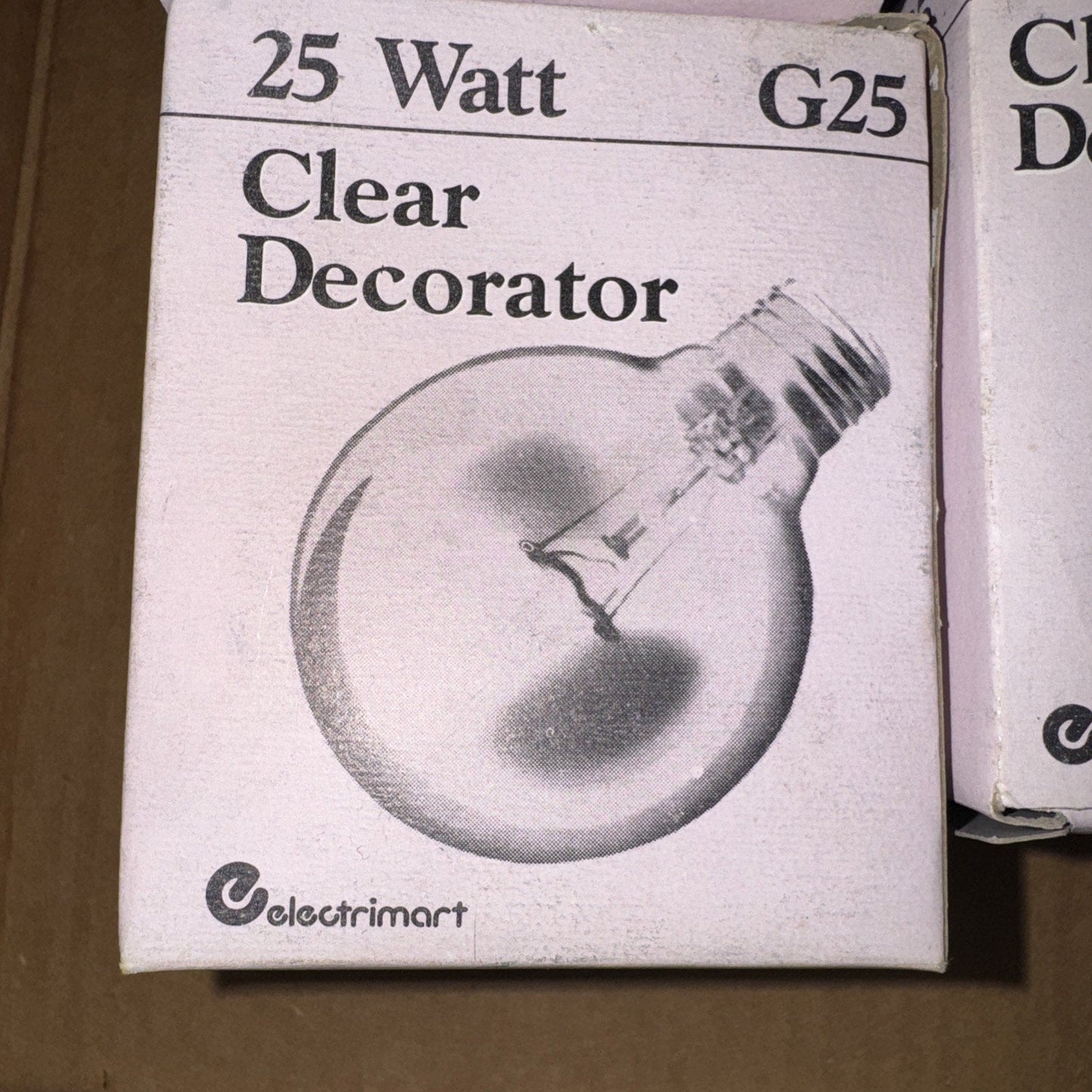 Electrimart Claire Decorative G25 Globe Light Bulb, Clear 25W E26 (6-Pack)