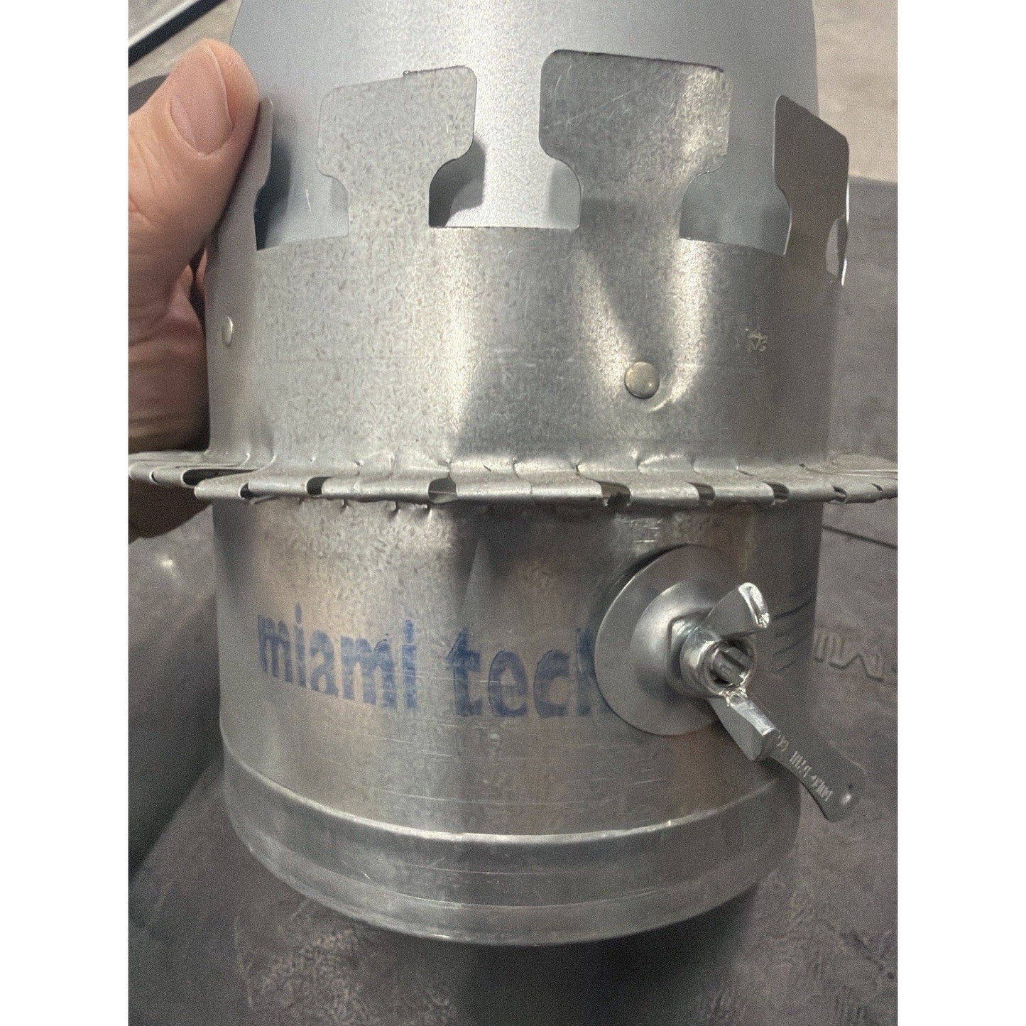 Miami Tech 6" HVAC Duct Damper Kit, Galvanized Steel Airflow Control