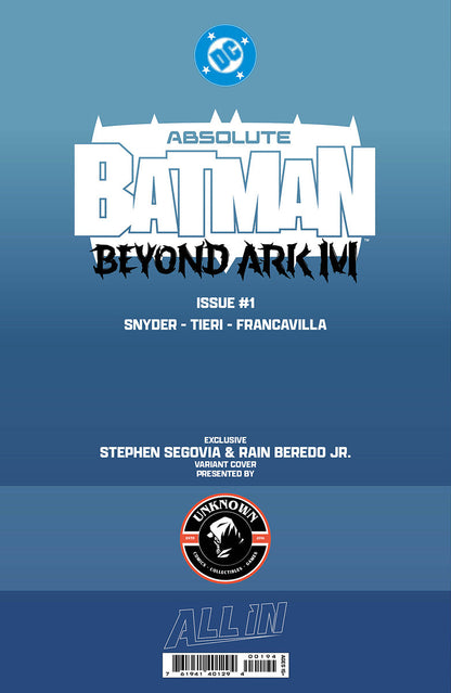[FOIL] ABSOLUTE BATMAN BEYOND ARK M #1 STEPHEN SEGOVIA EXCLUSIVE VIRGIN VAR (12/16/2026)