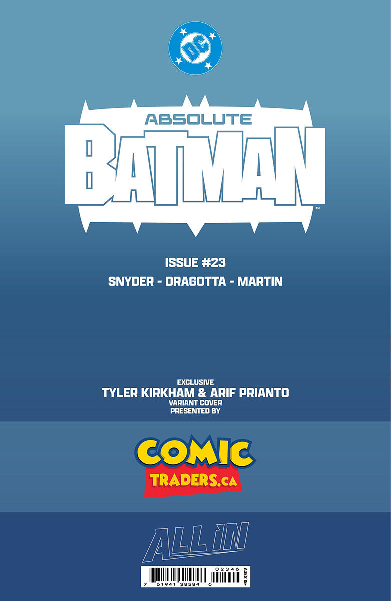 [FOIL] ABSOLUTE BATMAN #23 TYLER KIRKHAM HARLEY QUINN BATTLE DAMAGED EXCLUSIVE VIRGIN VAR (08/12/2026)