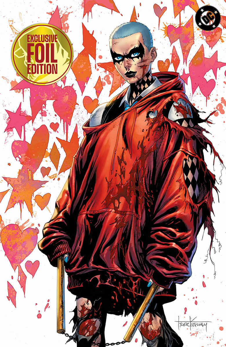[FOIL] ABSOLUTE BATMAN #23 TYLER KIRKHAM HARLEY QUINN BATTLE DAMAGED EXCLUSIVE VIRGIN VAR (08/12/2026)