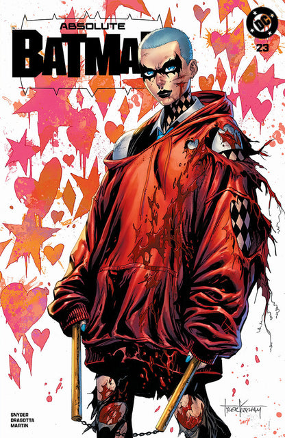 ABSOLUTE BATMAN #23 TYLER KIRKHAM HARLEY QUINN BATTLE DAMAGED EXCLUSIVE VAR (08/12/2026)