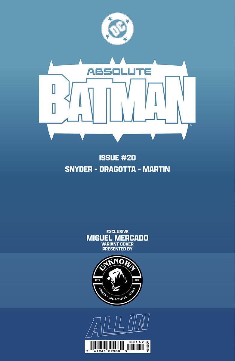 Absolute Batman #20 Miguel Mercado Exclusive Virgin Var 📕 Unknown Comics
