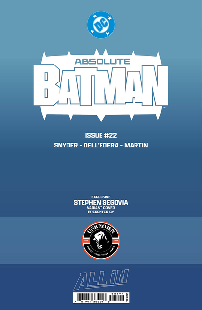ABSOLUTE BATMAN #22 STEPHEN SEGOVIA EXCLUSIVE VAR (07/08/2026)