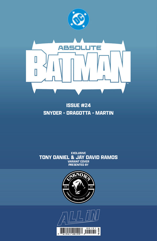 [FOIL] ABSOLUTE BATMAN #24 TONY DANIEL EXCLUSIVE VIRGIN VAR (09/23/2026)