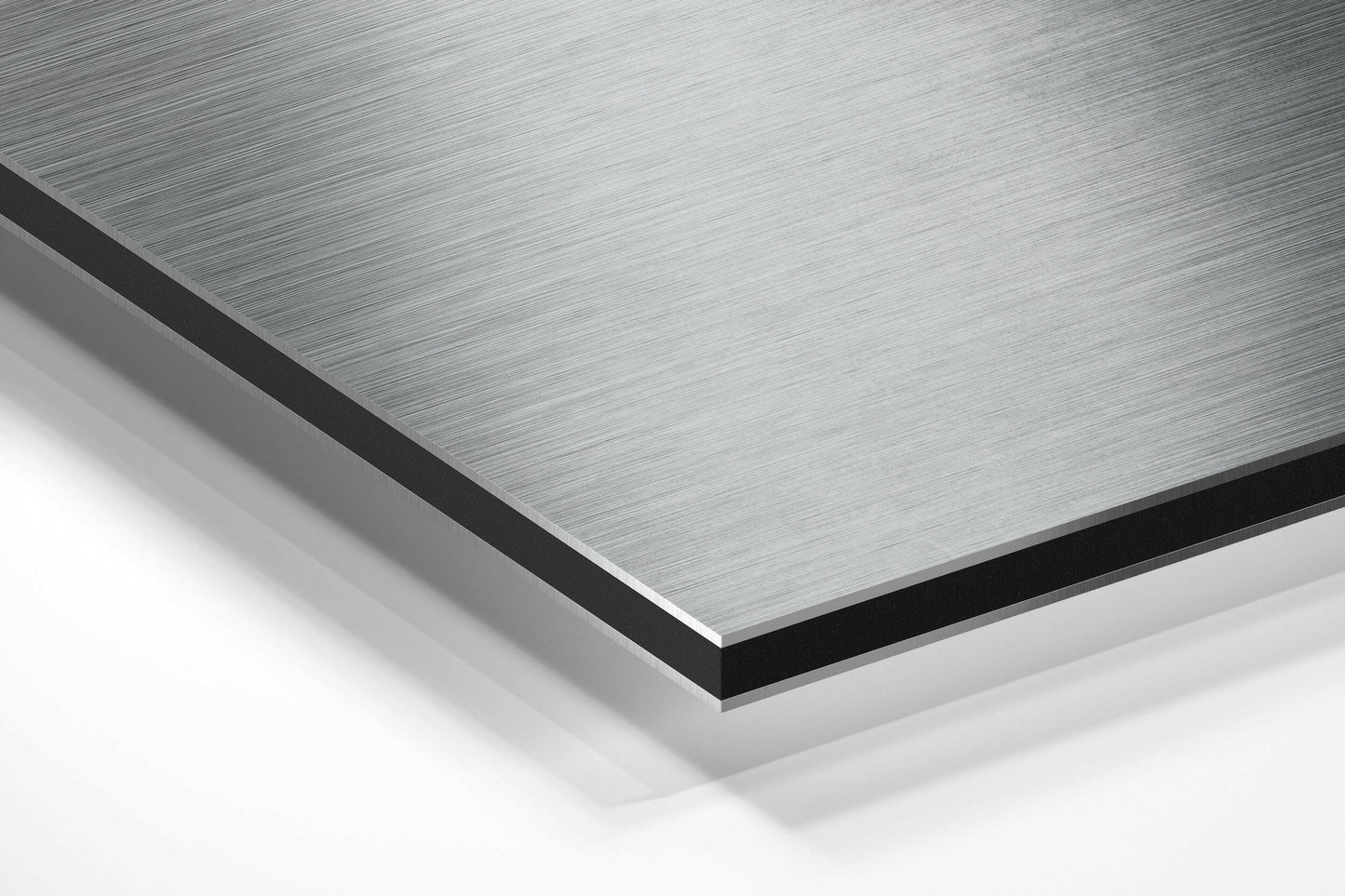 Hand Behind Frosted Glass Mist Brushed Aluminium Dibond Wall Art