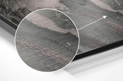 Soft Gray Blush Marble Brushed Aluminium Dibond Wall Art