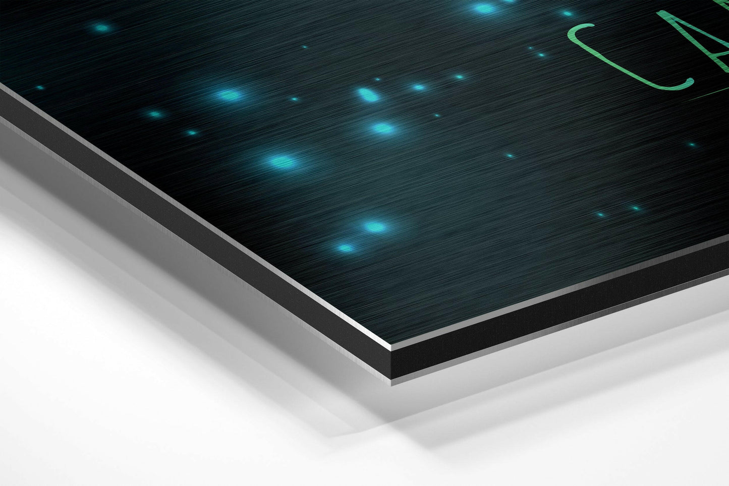 Mint Green Chalk Cancer Constellation Brushed Aluminium Dibond Wall Art