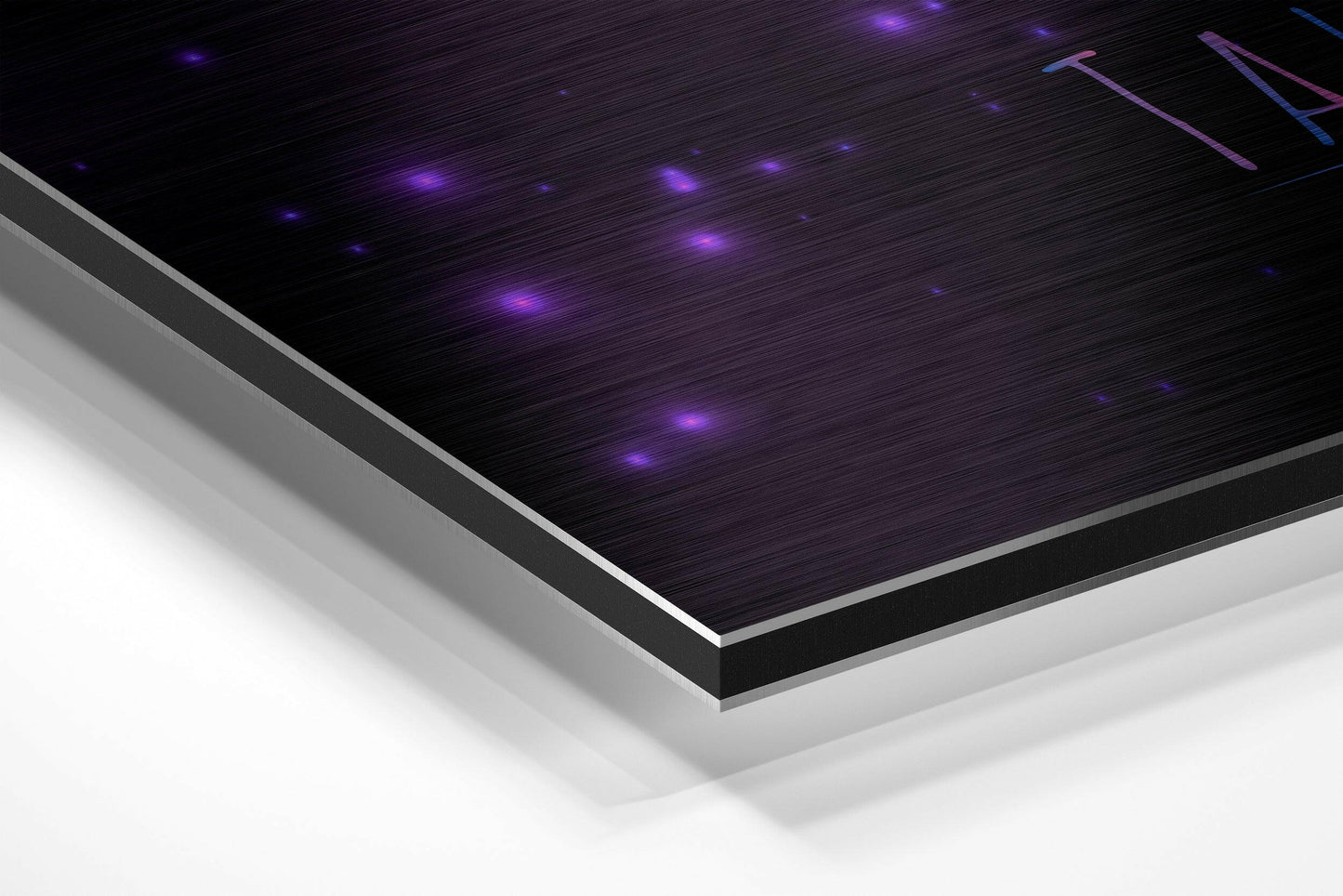 Pink Purple Nebula Taurus Star Sign Brushed Aluminium Dibond Wall Art