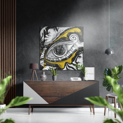 Mystic Anime Eye Brushed Aluminium Dibond Wall Art