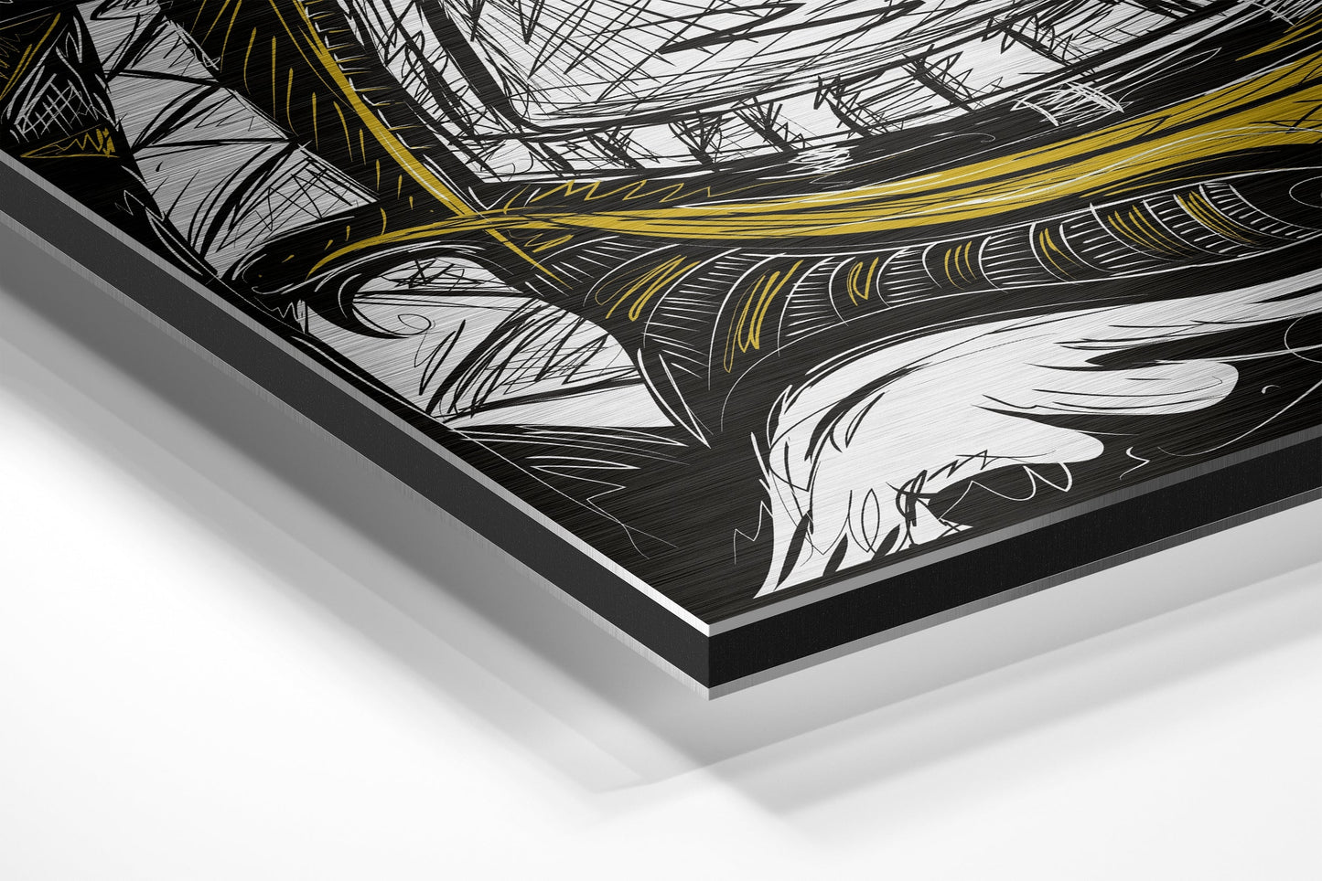 Mystic Anime Eye Brushed Aluminium Dibond Wall Art