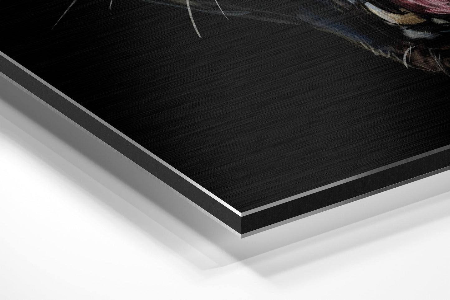 Snarling Black Panther Roar Brushed Aluminium Dibond Wall Art
