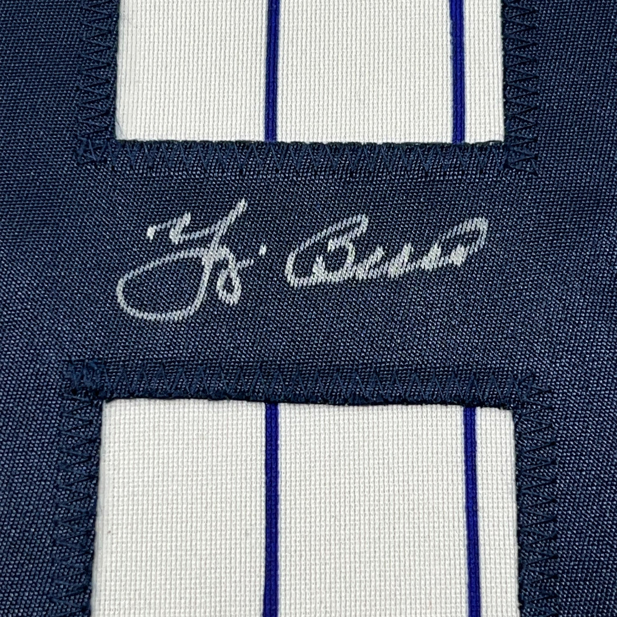 Framed Autographed/Signed Yogi Berra New York Pinstripe Baseball Jersey JSA COA