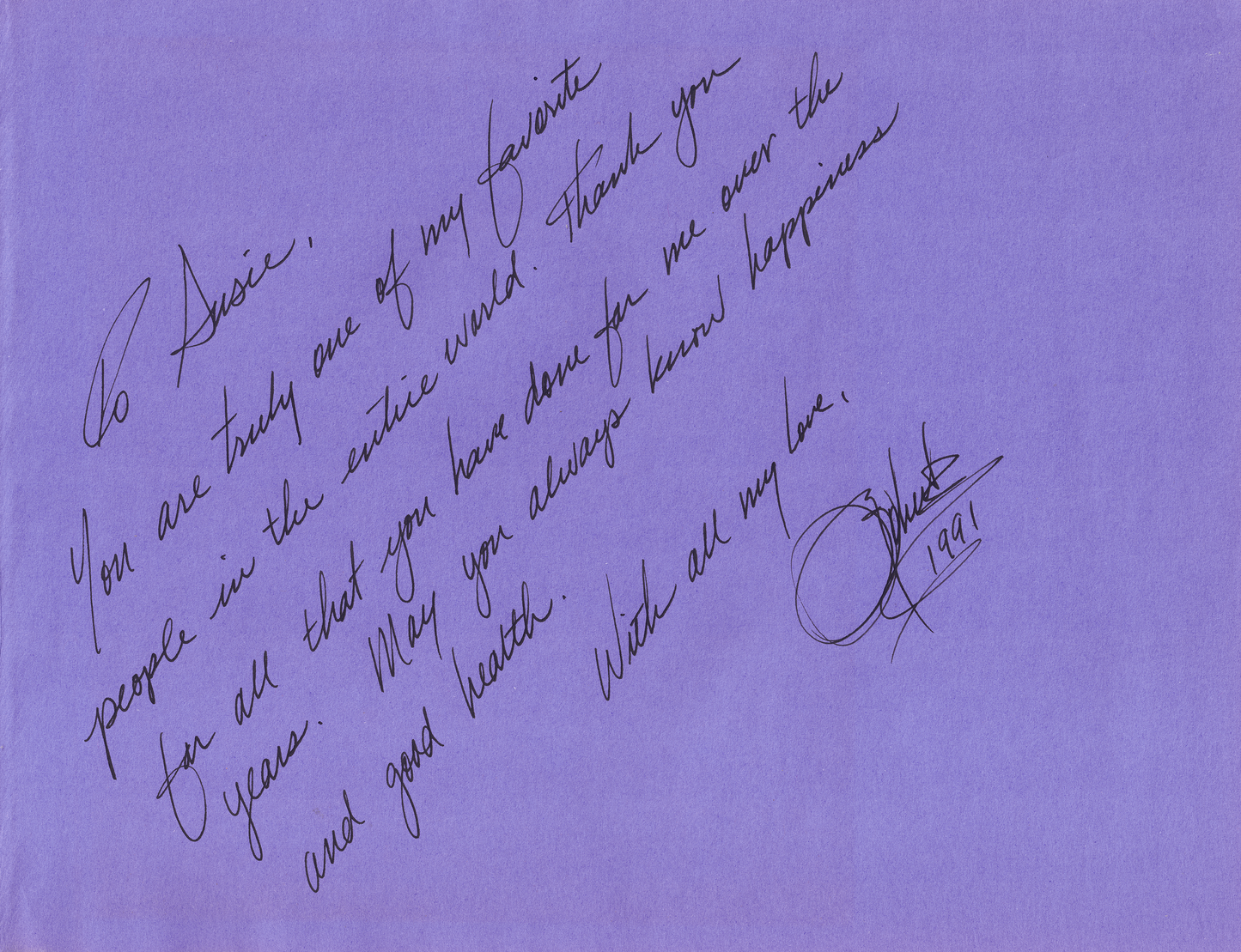 Bob Ross Handwritten Word Cut from An Autograph Note Signed Beckett BAS