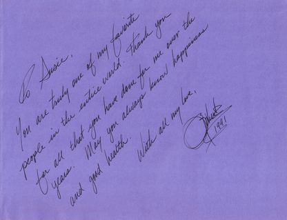 Bob Ross Handwritten Word Cut from An Autograph Note Signed Beckett BAS