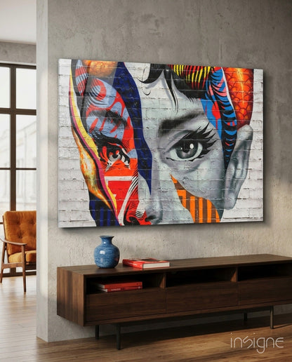 Timeless Silver-Screen Elegance Glass Art