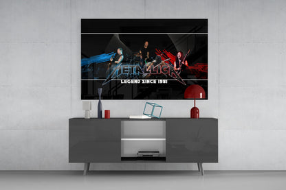 Heavy Metal Roar Glass Wall Art