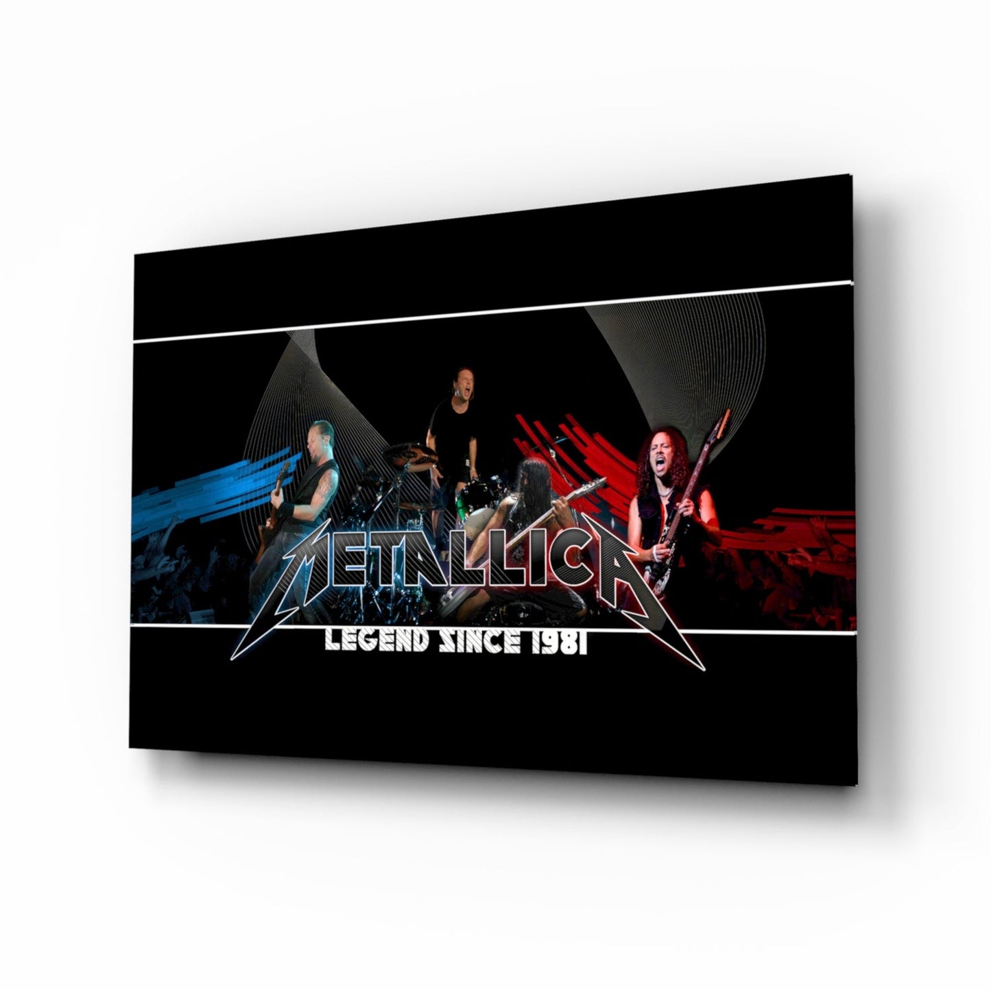 Heavy Metal Roar Glass Wall Art