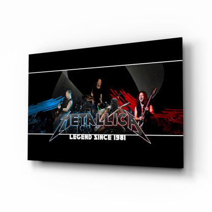 Heavy Metal Roar Glass Wall Art