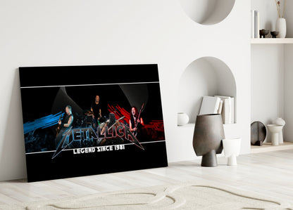 Heavy Metal Roar Glass Wall Art