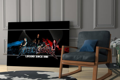Heavy Metal Roar Glass Wall Art