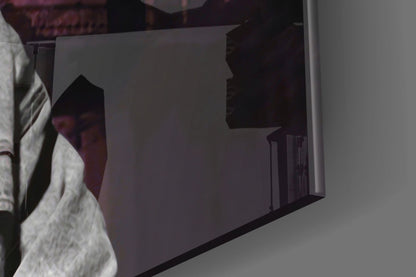 Hooded Rapper By Bridge Pink Haze Glass Wall Art