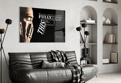 West Coast Rap Icon Glass Wall Art