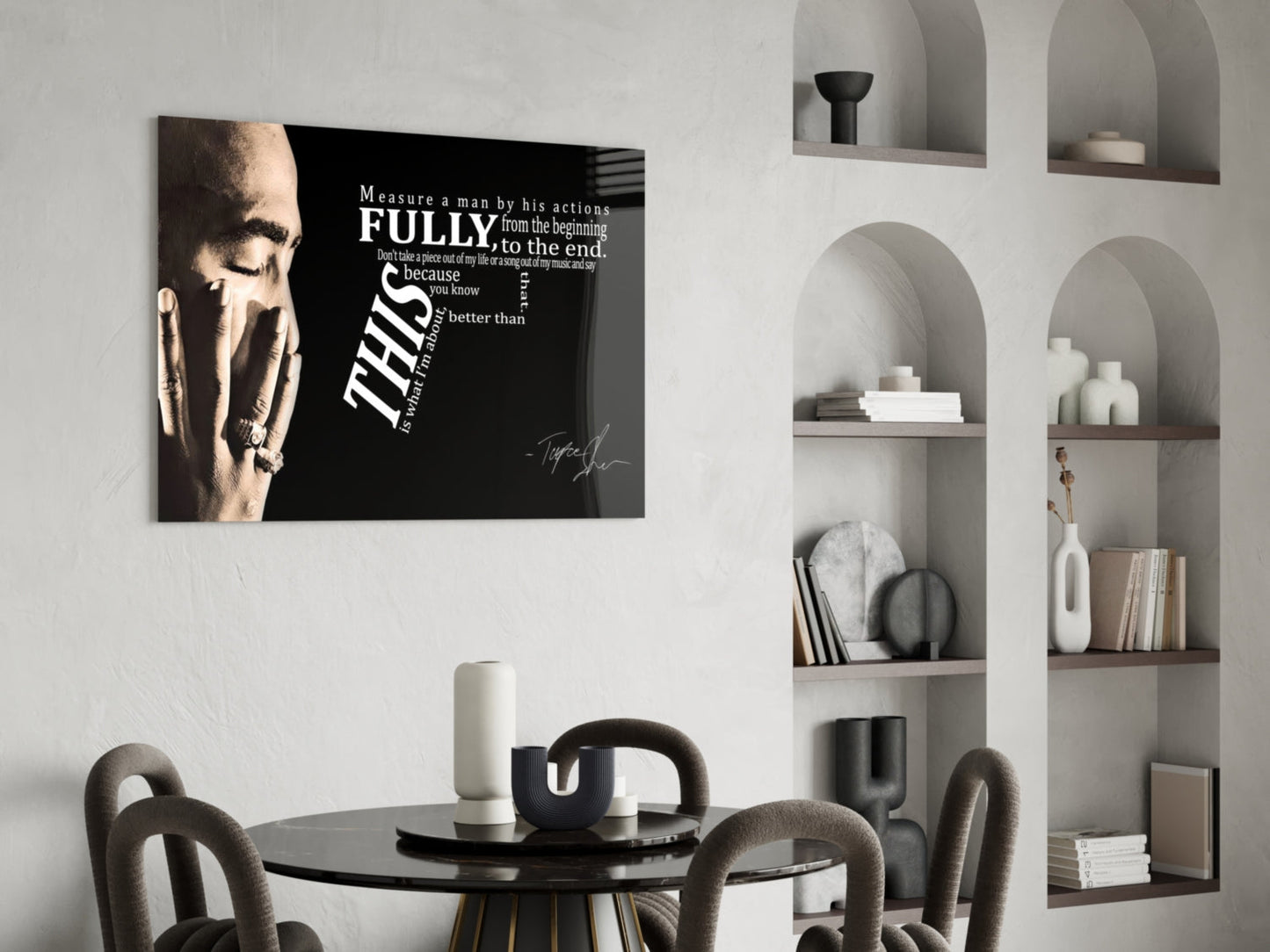 West Coast Rap Icon Glass Wall Art