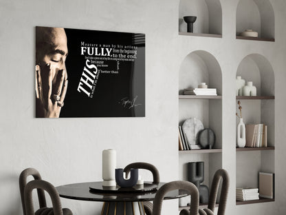 West Coast Rap Icon Glass Wall Art