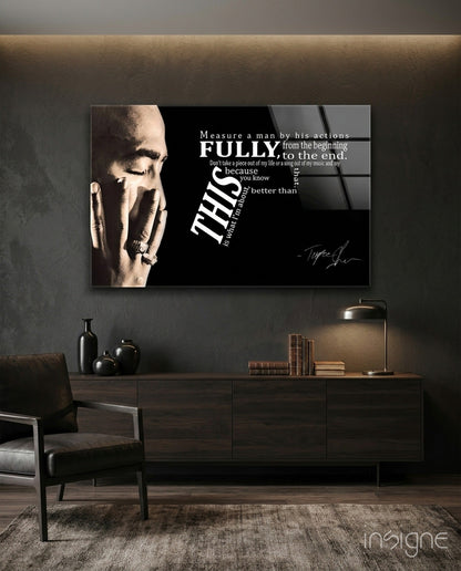 West Coast Rap Icon Glass Wall Art