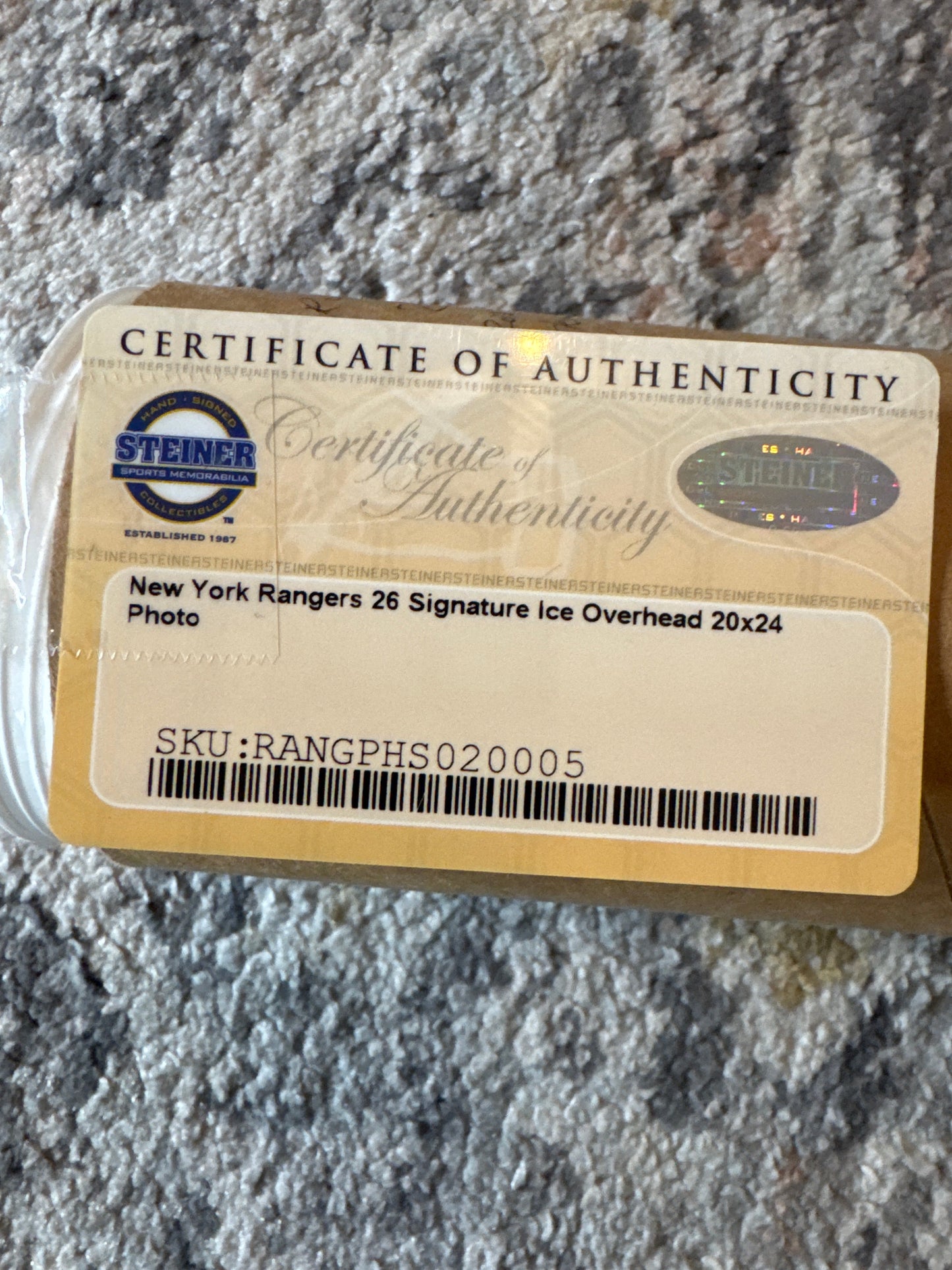 Rangers 20x24 Photo Team-Signed by (26) with Jaromir Jagr, Glen Anderson, Mark Messier, Henrik Lundqvist, & Mike Richter (Steiner)