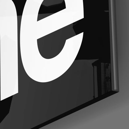 Get Shit Done Bold Black Glass Wall Art