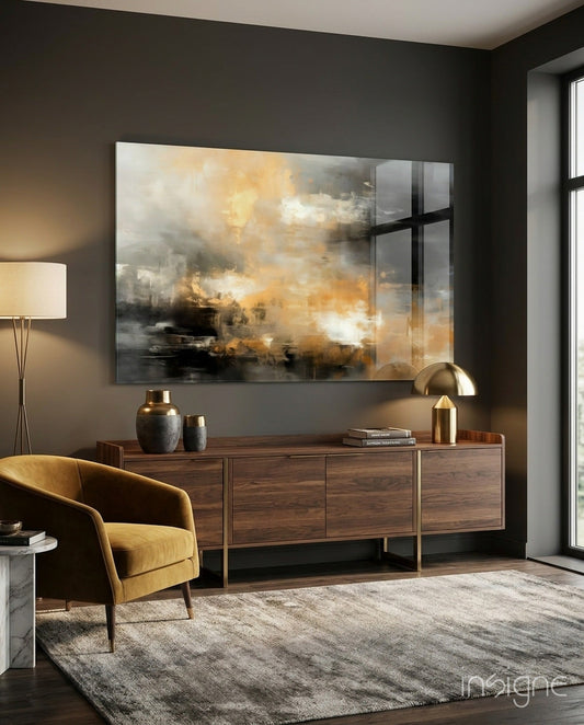 Abstract Glass Wall Art|| Designer's Collection