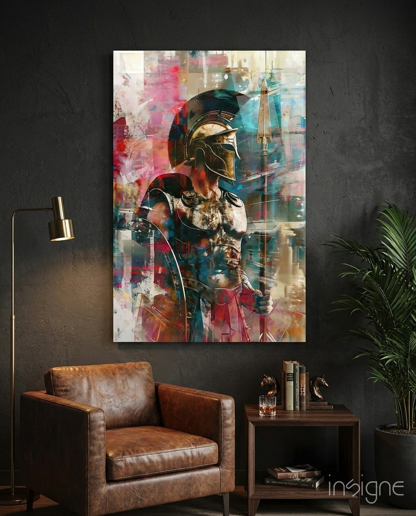 Vibrant Abstract Spartan Glass Wall Art