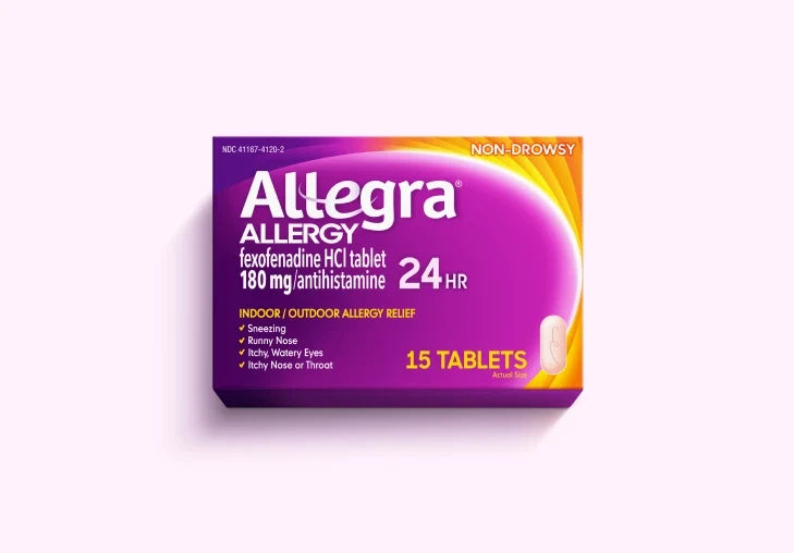 Allegra 24HR Allergy Relief, 180mg, 40 Tablets
