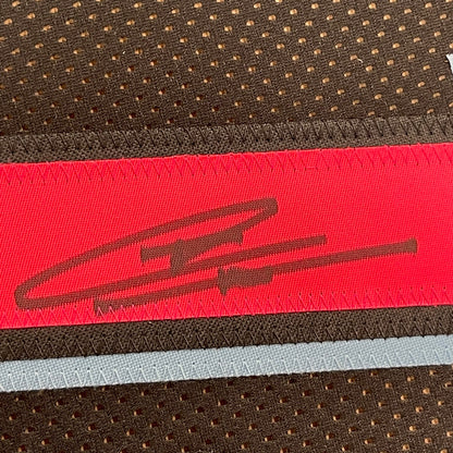 Framed Autographed/Signed Tyler Herro 35x39 Miami Heat Black Vice City Basketball Jersey JSA COA
