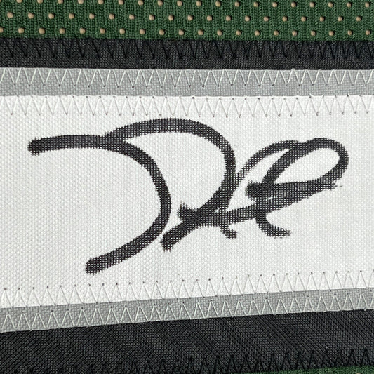 Framed Autographed/Signed Jalen Hurts 35x39 #1 Philadelphia Green Football Jersey JSA COA