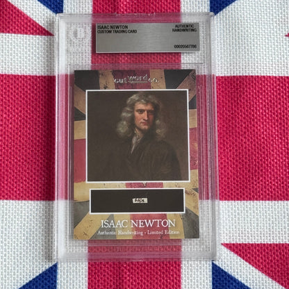 Isaac Newton Beckett Encapsulated Handwriting Removed from an Autograph Manuscript