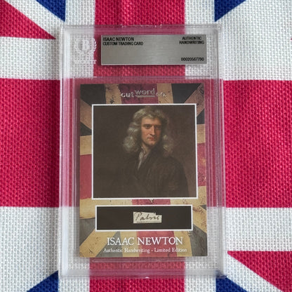 Isaac Newton Beckett Encapsulated Handwriting Removed from an Autograph Manuscript