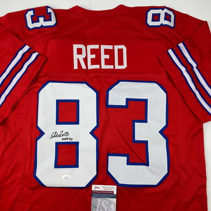 Autographed Andre Reed Buffalo Red Jersey, HOF 2014