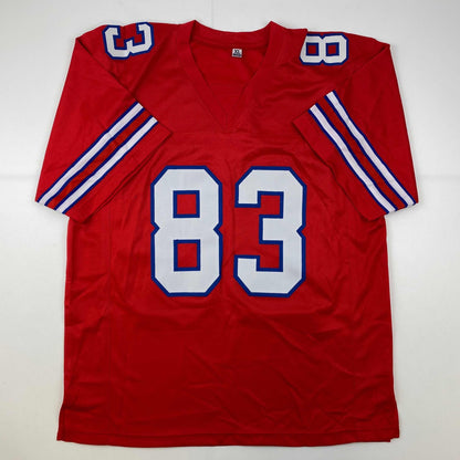 Autographed Andre Reed Buffalo Red Jersey, HOF 2014
