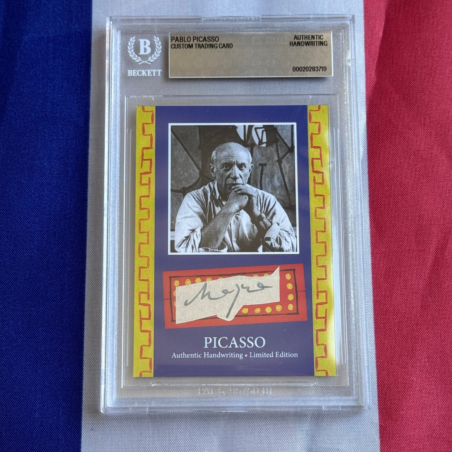 Pablo Picasso Authenticated Handwriting Card