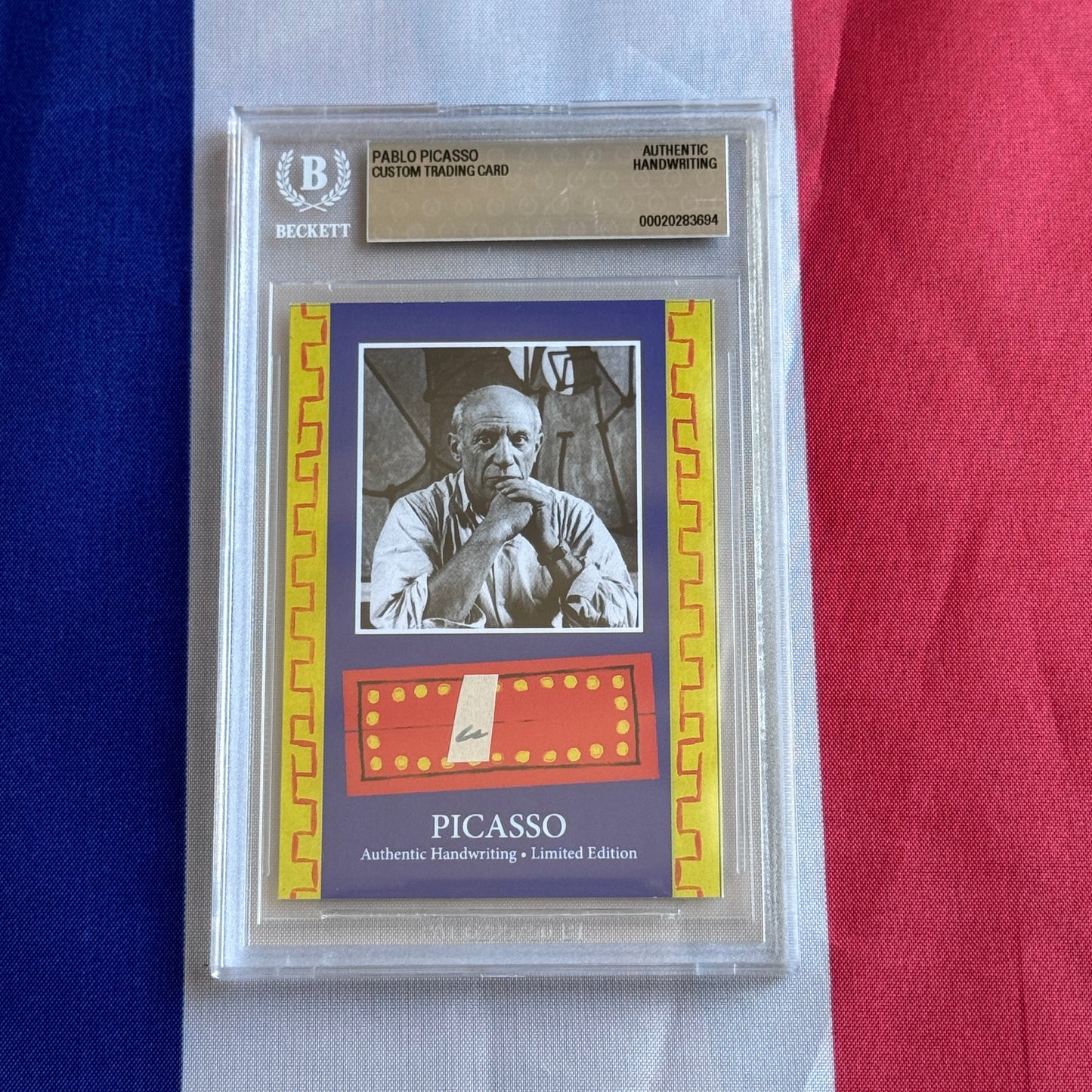 Pablo Picasso Authenticated Handwriting Card
