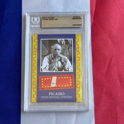 Pablo Picasso Authenticated Handwriting Card