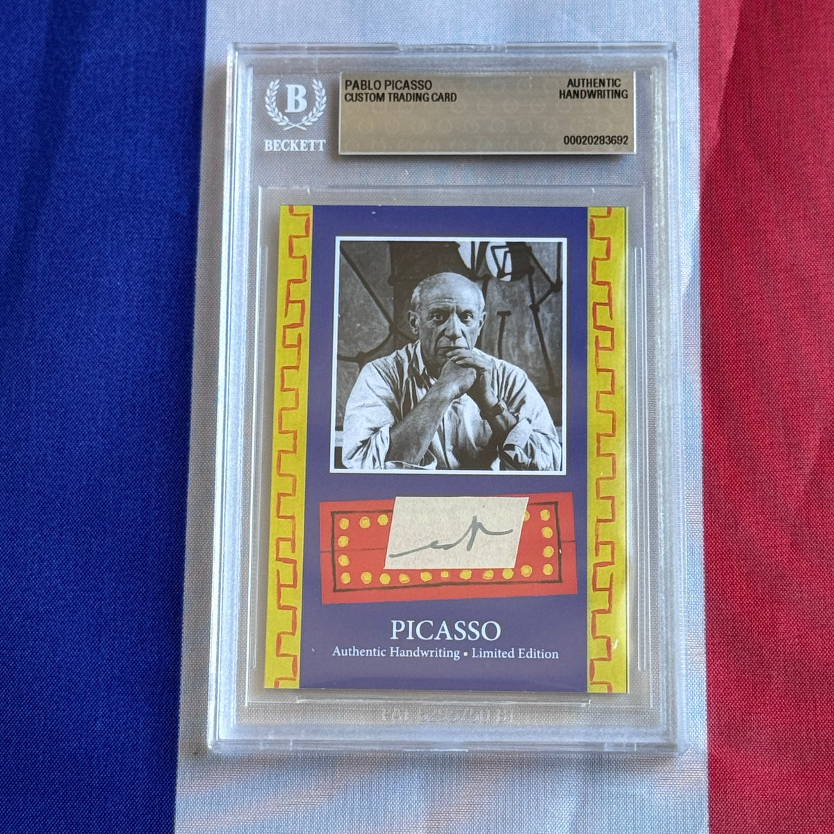 Pablo Picasso Authenticated Handwriting Card