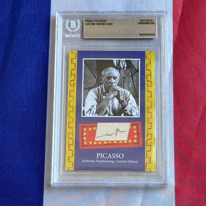 Pablo Picasso Authenticated Handwriting Card